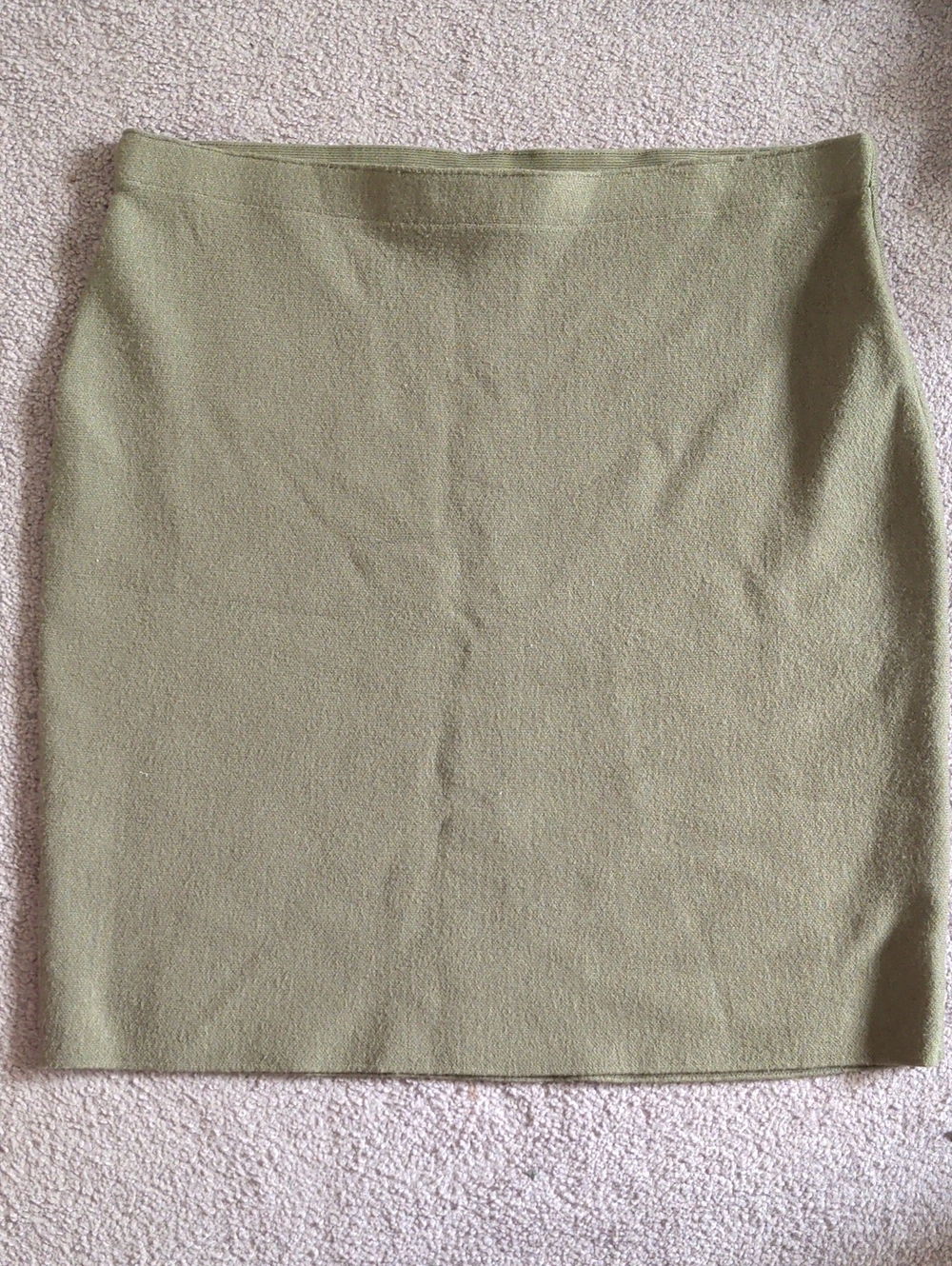 Milano Olive Green Pencil Skirt